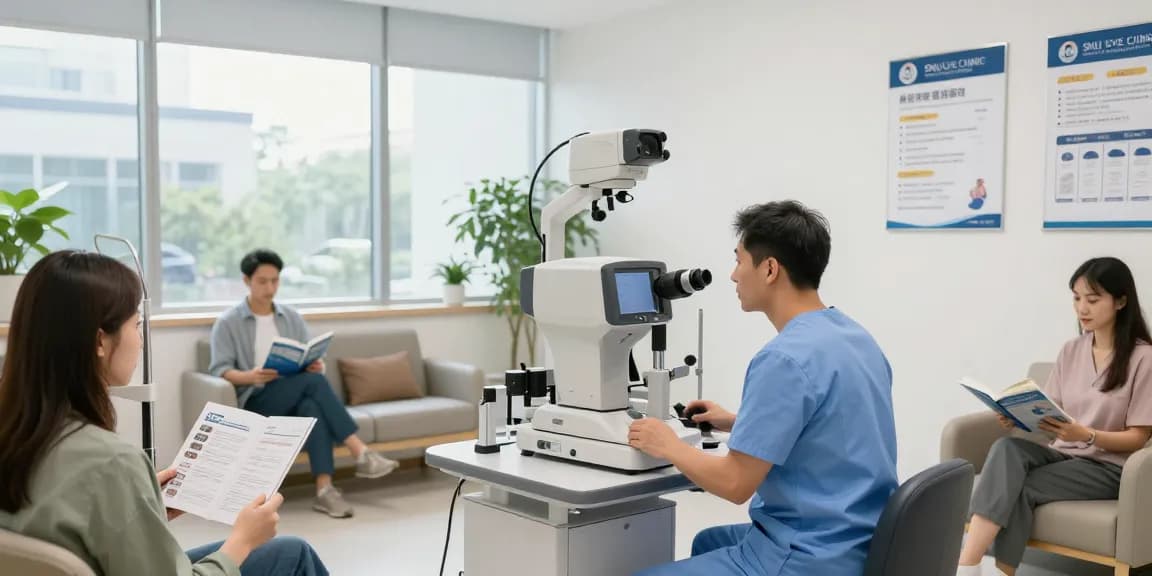 Patient consultation at SNU Eye Clinic, showcasing advanced eye care solutions and personalized service.