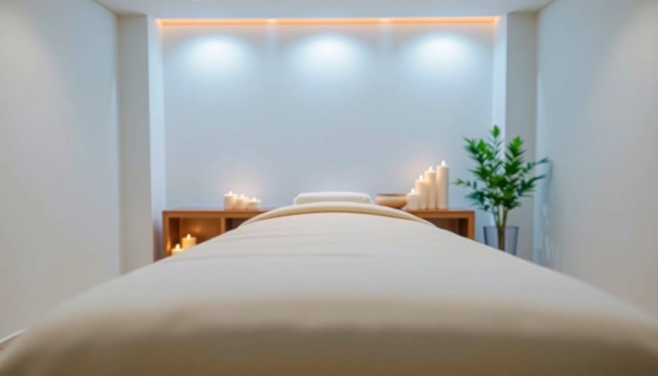 Relaxing atmosphere showcasing a professional 동탄출장마사지 setting with calming elements.