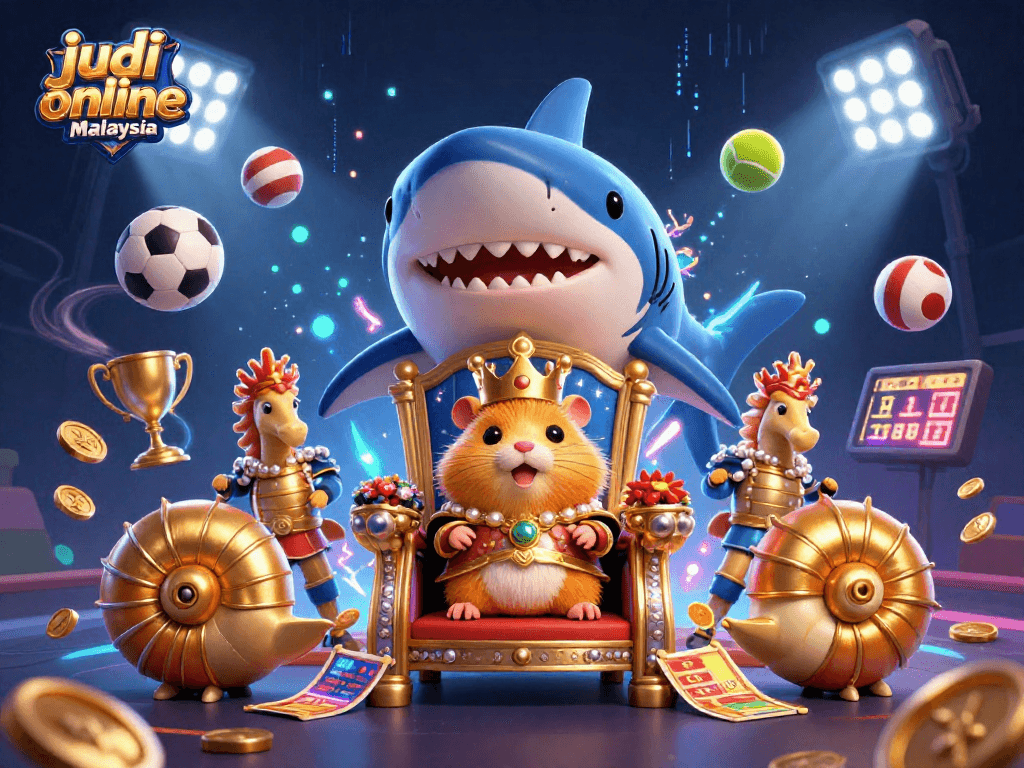 Mengalami judi online Malaysia dengan ilustrasi kasino 3D yang menakjubkan dan elemen sukan dinamik.