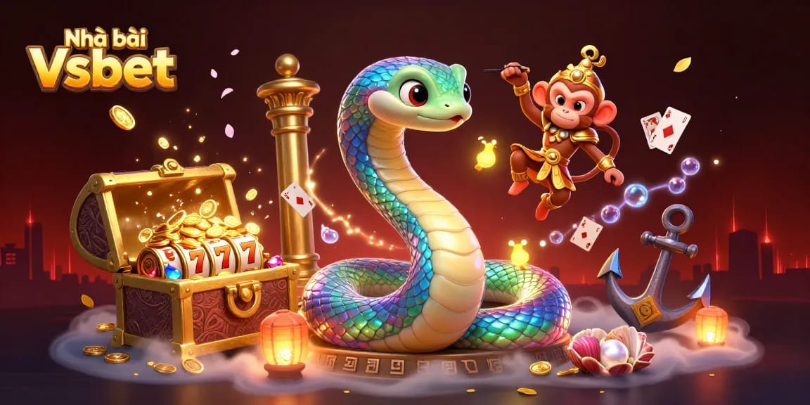 Engage with Nhà cái Vsbet's vibrant scene showcasing action and excitement in the casino atmosphere.