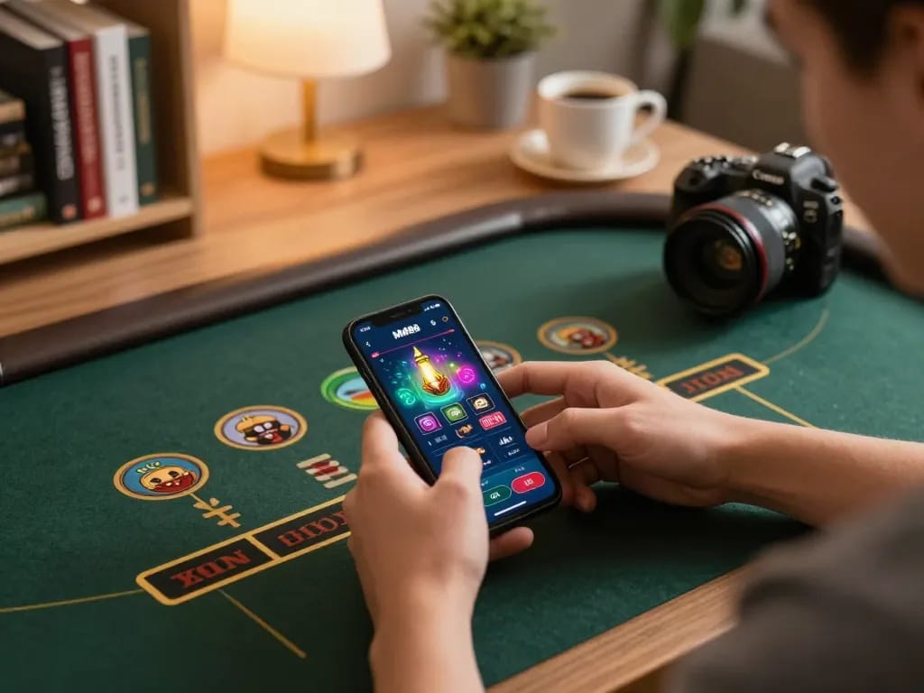 Engaging in MM88 online gaming with a smartphone for better betting strategies.
