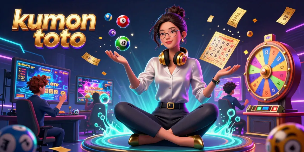 Experience thrilling casino excitement with kumon toto amid bouncing lottery balls, spinning prize wheels, and vibrant action.