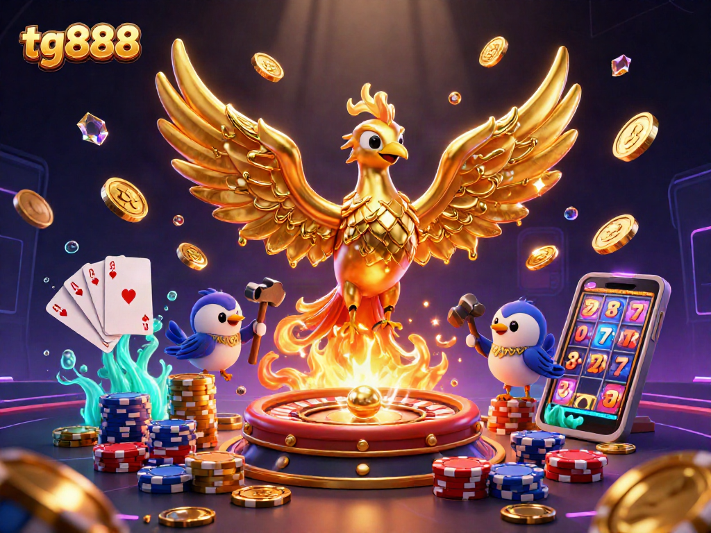 Experience winning like never before at tg888 with vibrant casino action in a dynamic 3D scene.