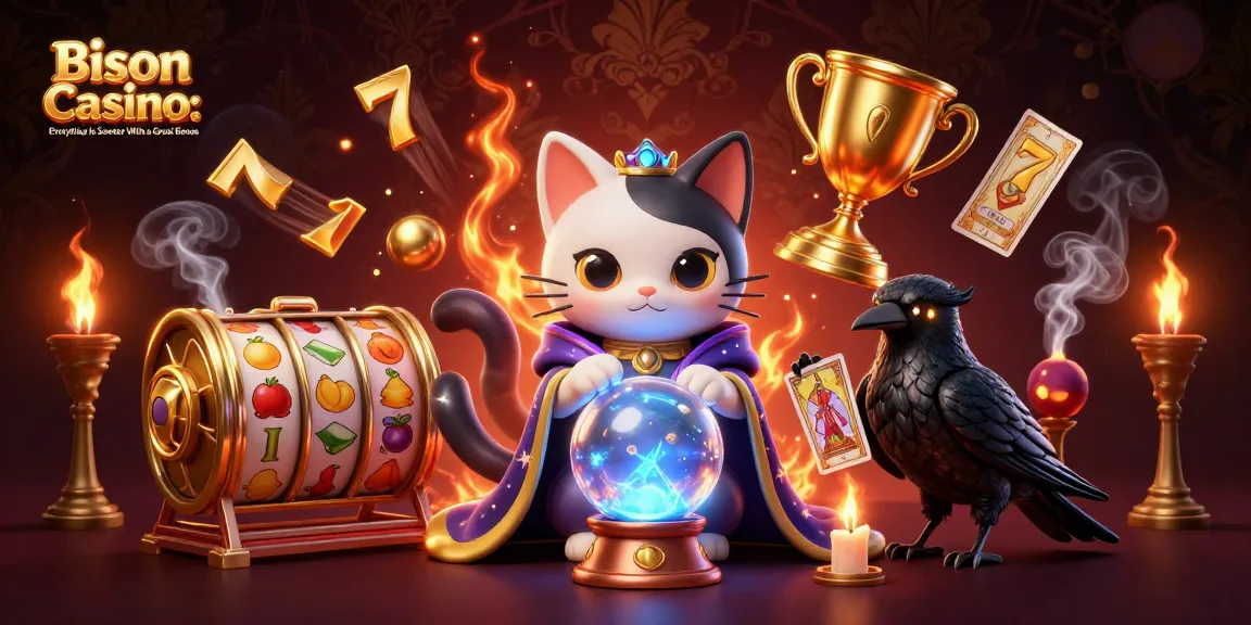 Bison Casino: Everything Is Sweeter With a Great Bonus, enjoy exciting slot reels and lucky 7s with mystical characters.