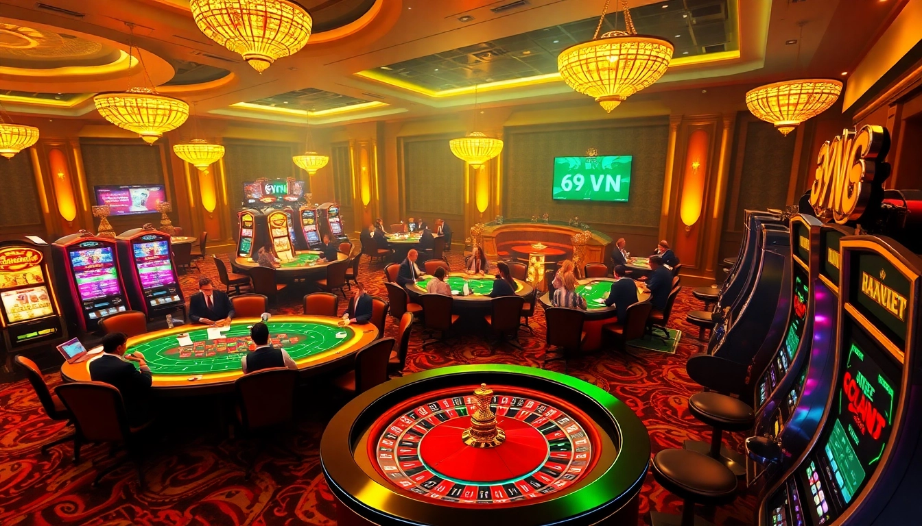 Experience the thrill of online gambling at 69VN with exciting casino games and vibrant atmosphere.