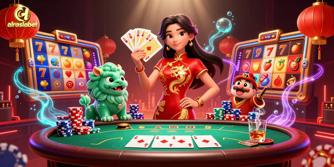 Spin slot reels and embrace winning opportunities at airasiabet with a striking illustration.
