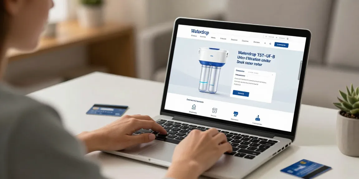 Waterdrop TST-UF-B 0.01 Micron Ultra-Filtration Under Sink Water Filter online shopping experience, showcasing premium product reviews and best deals in e-commerce.