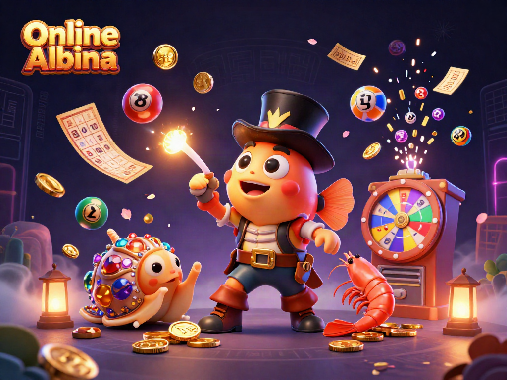 Engage with thrilling Online Casino Alberta gameplay featuring animated characters and vibrant casino elements.