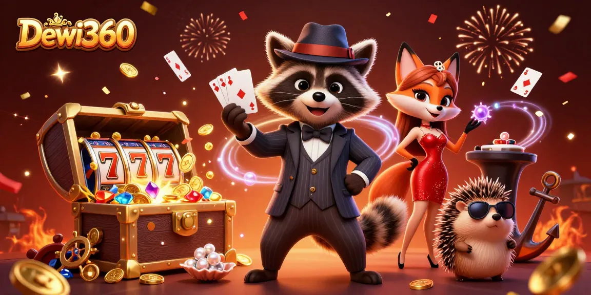 Dewi360 menawarkan permainan slot menarik dengan semua karakter kartun dalam suasana kasino yang menyenangkan