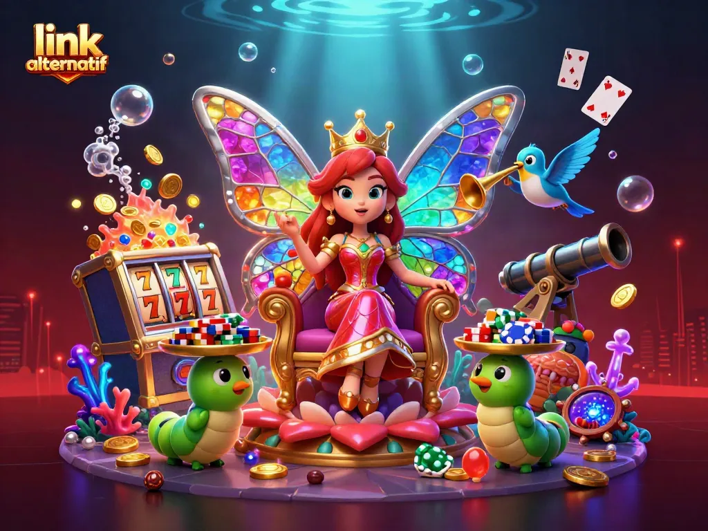 Mengakses link alternatif slot online di GWP168 dengan simbol keberuntungan dan peluang besar untuk menang.