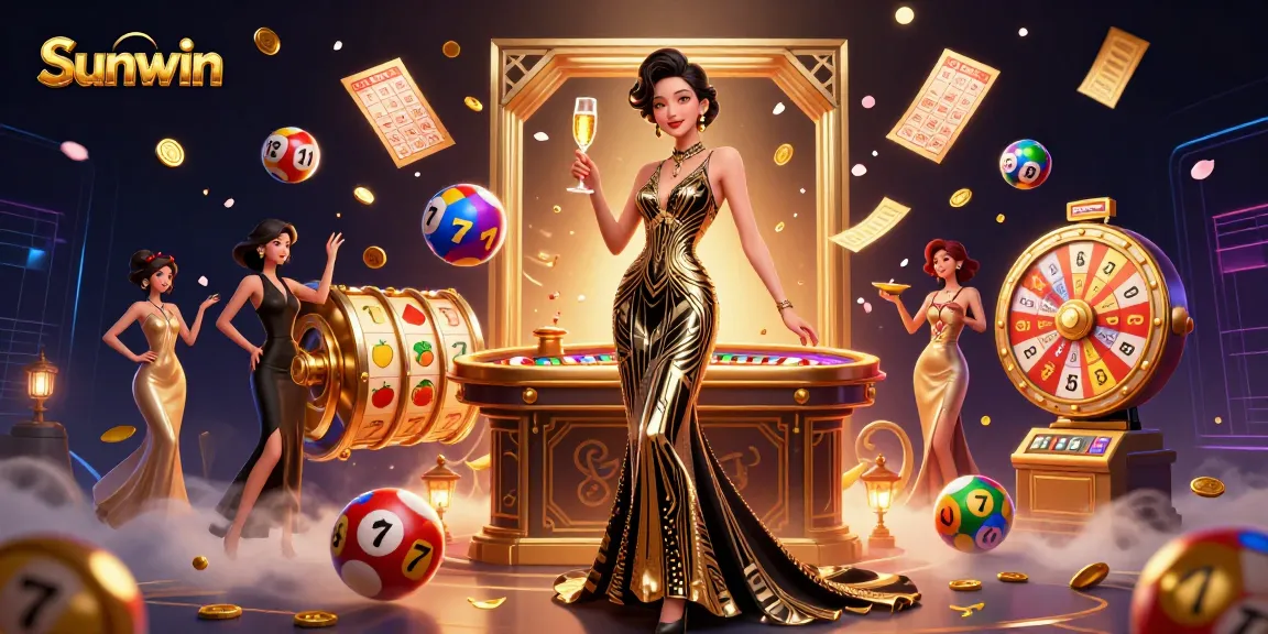 Experience the thrill at Sunwin with vibrant slot games and dynamic casino elements.