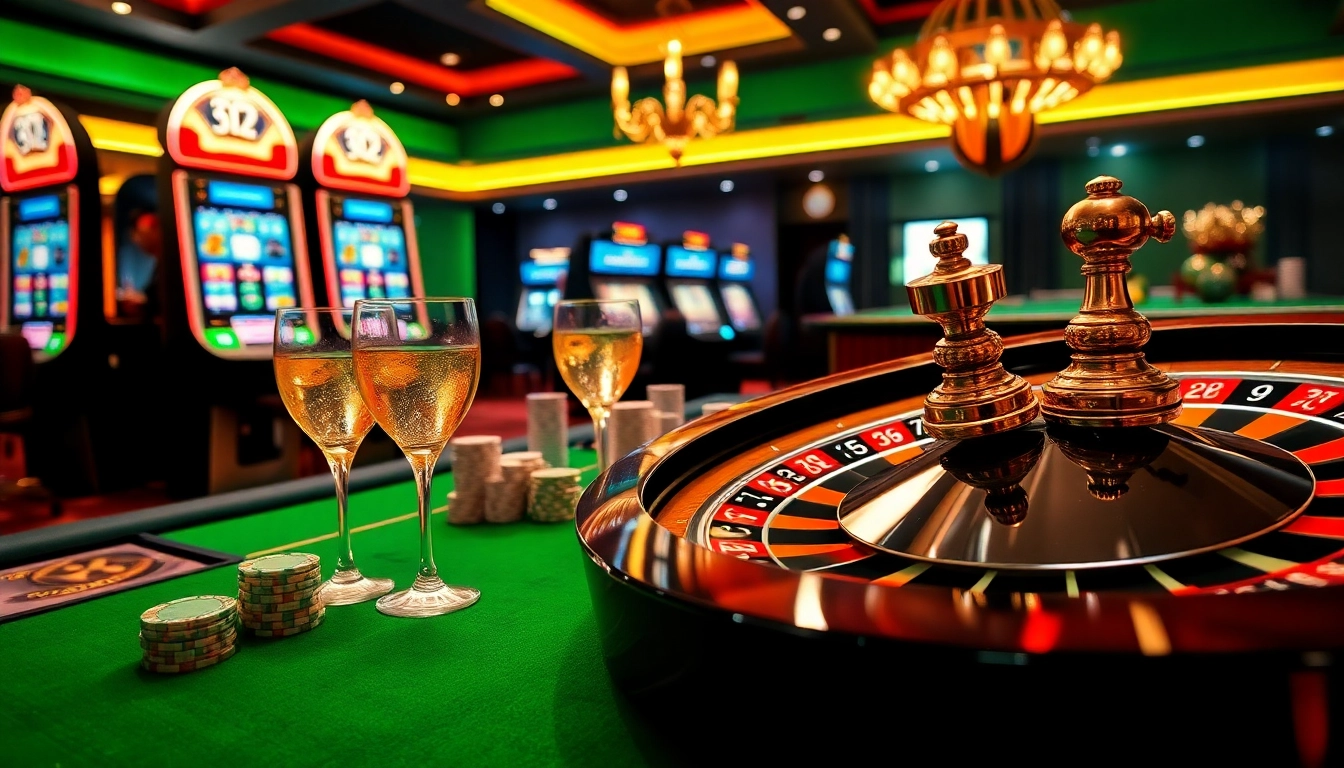 Players enjoying an exciting gambling experience on https://23win1.it.com with vibrant casino elements.