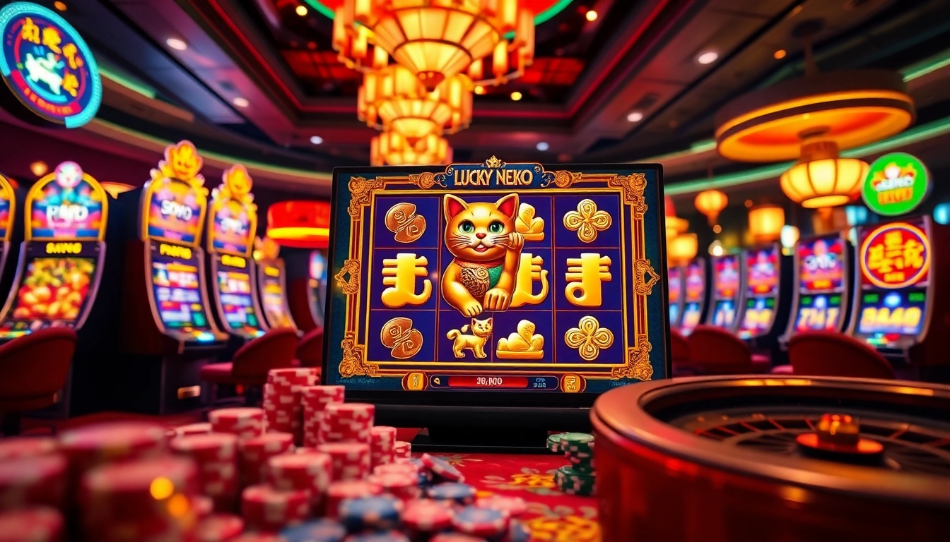 Spin the demo slot Lucky Neko to uncover exciting gameplay features and instant wins.