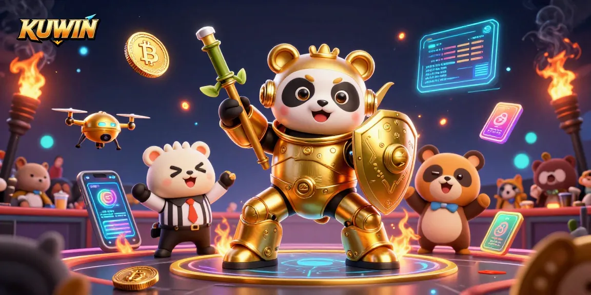 KUWIN offers thrilling live casino experiences with a unique panda robot character battling for big wins.
