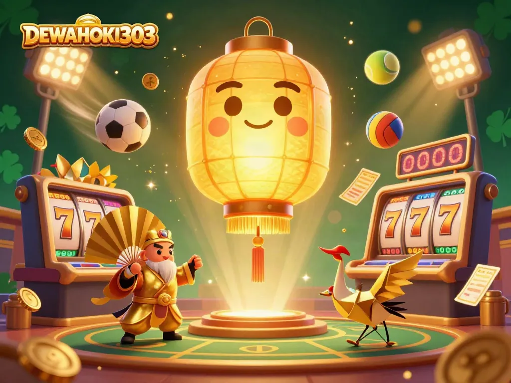 Slot menarik di DEWAHOKI303, dengan animasi menawan dan karakter keberuntungan gemerlap.