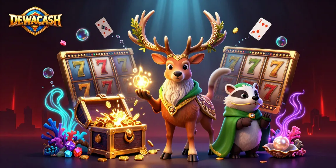 Engage with thrilling betting at DEWACASH, as vibrant visuals highlight exciting slot reels!