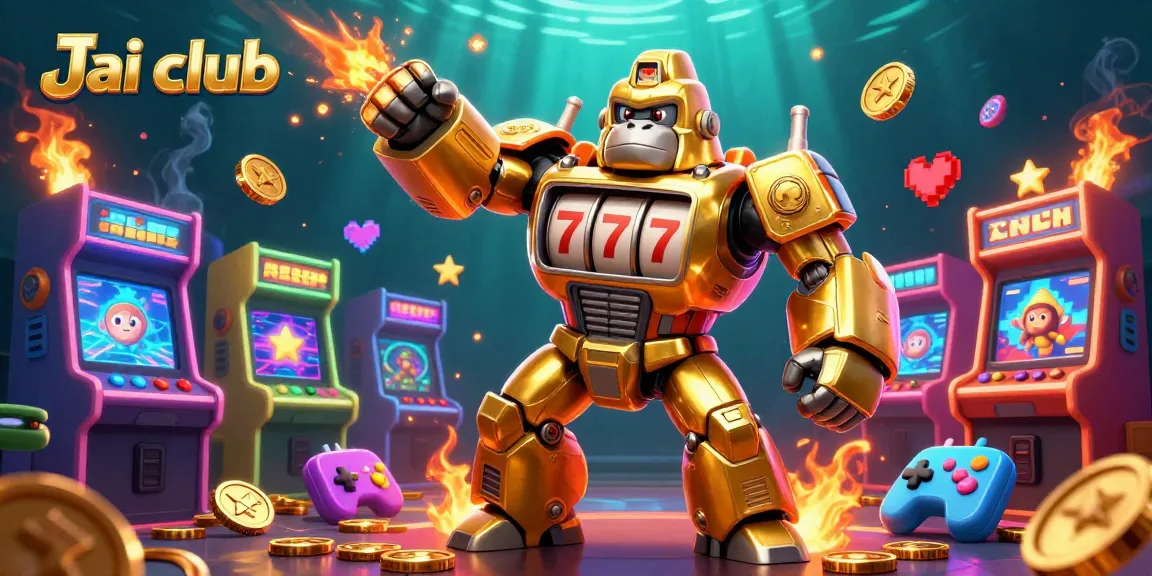 Engage with Jai club's exciting games, explore colorful 3D arcade machines and dynamic gaming elements.