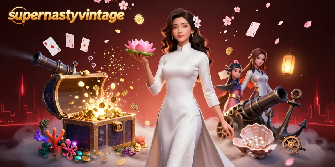 Win big with supernastyvintage in this vibrant 3D illustration of a casino adventure.