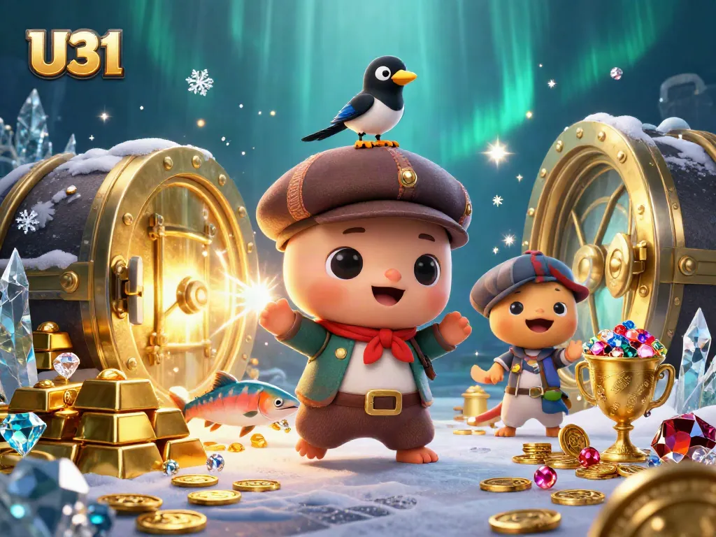Experience exciting wins with U31 while playing vibrant casino games amidst treasures.