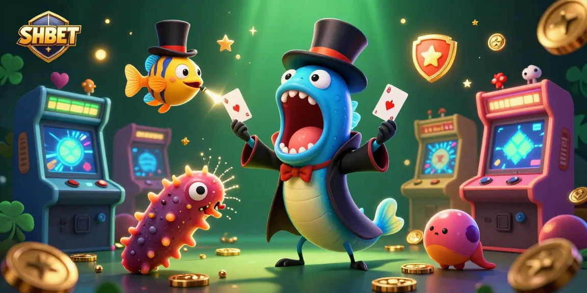 Betting with SHBET: An enchanting casino scene with clever sea creatures showcasing their gambling antics.