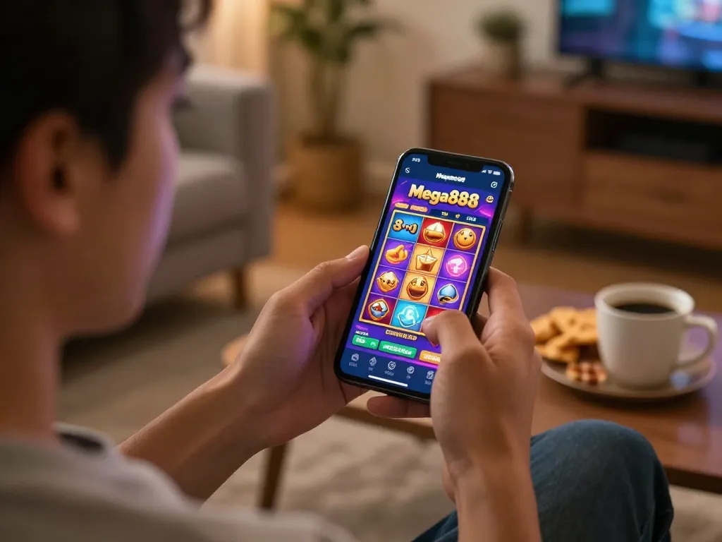 Engage in your favorite games by downloading Mega888 APK for Android in a comfortable home setting
