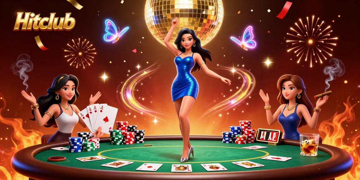 Hitclub highlights thrilling casino action with vibrant characters and engaging gameplay elements.
