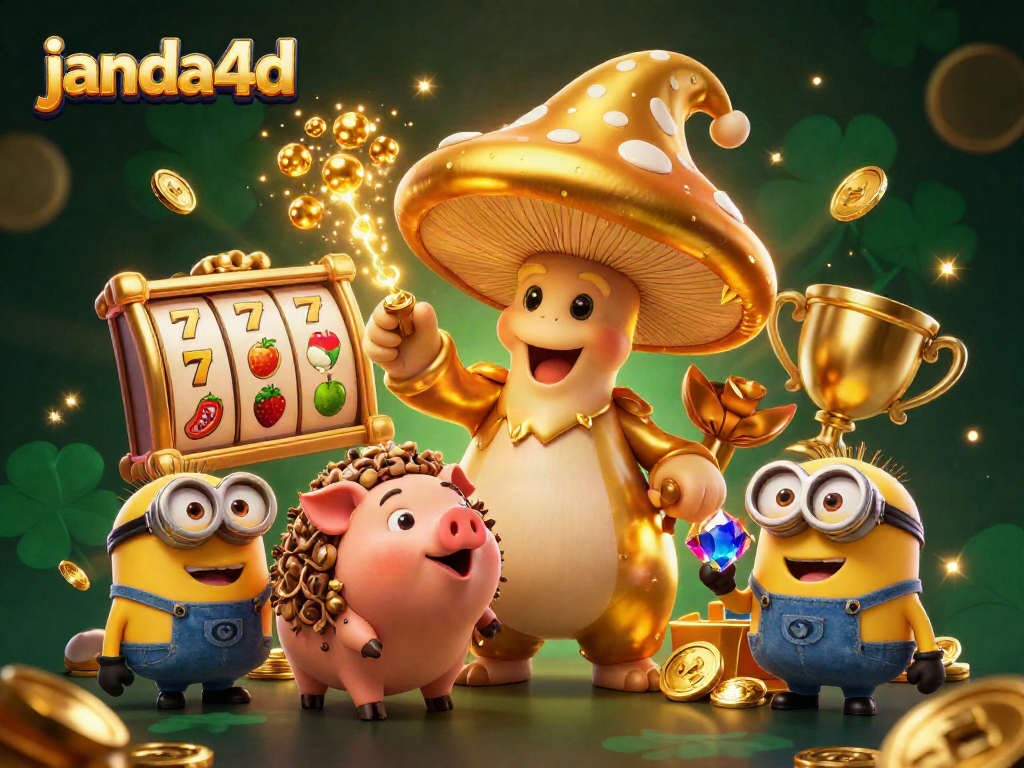 Permainan yang menguntungkan di janda4d dengan wizard emas dan simbol jackpot yang memukau.
