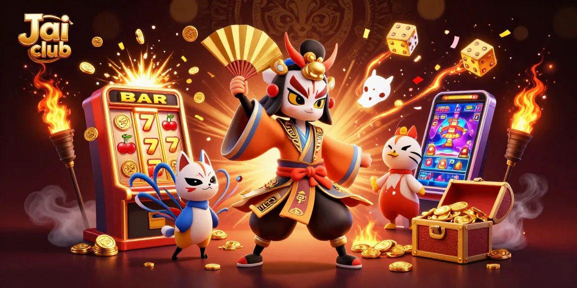 Experience the thrill of Jai club with kabuki warriors and dynamic slot elements.