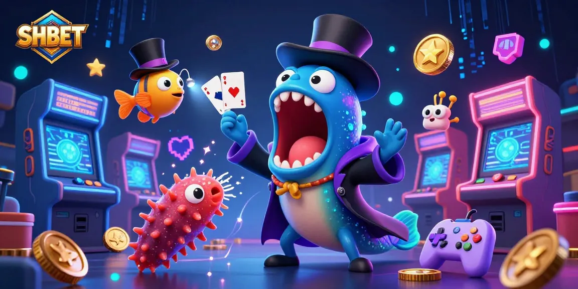 SHBET showcases vibrant card tricks in a magical underwater world featuring unique sea creatures.