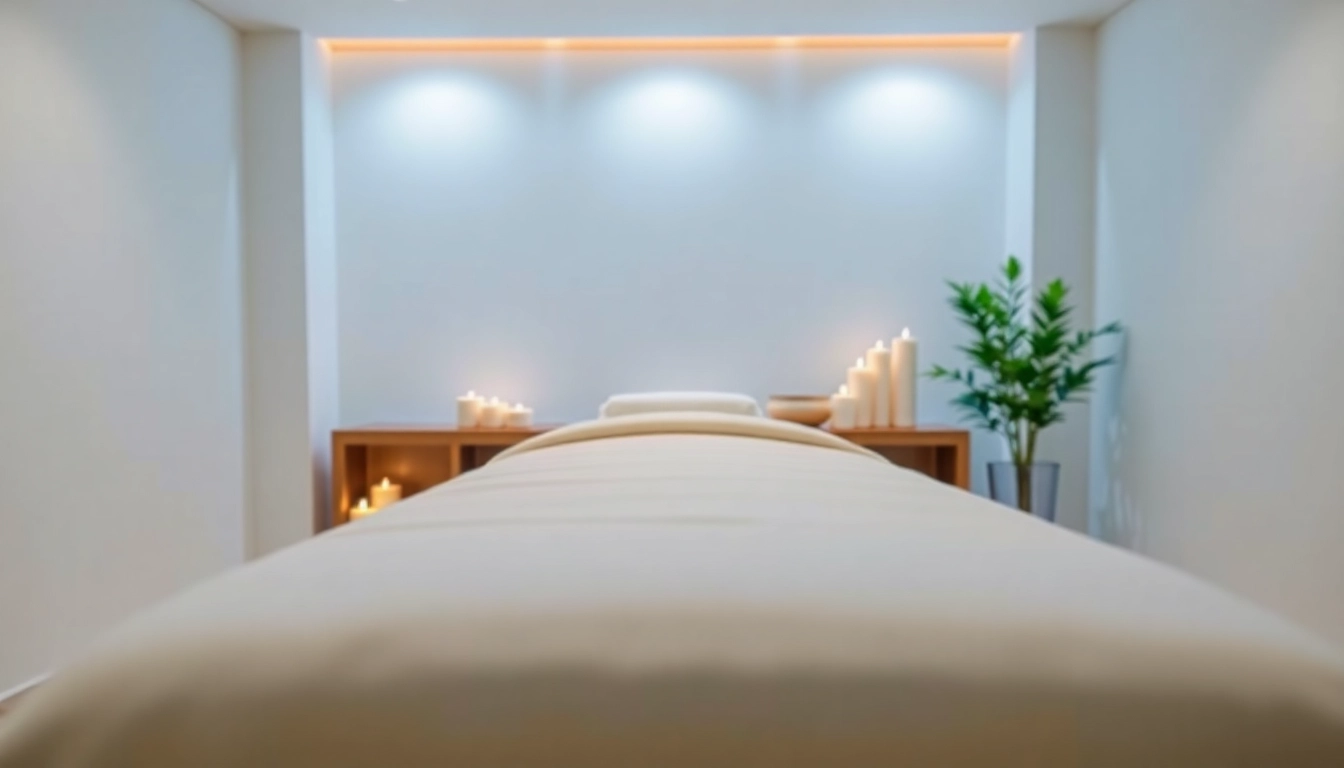 Relaxing atmosphere showcasing a professional 동탄출장마사지 setting with calming elements.