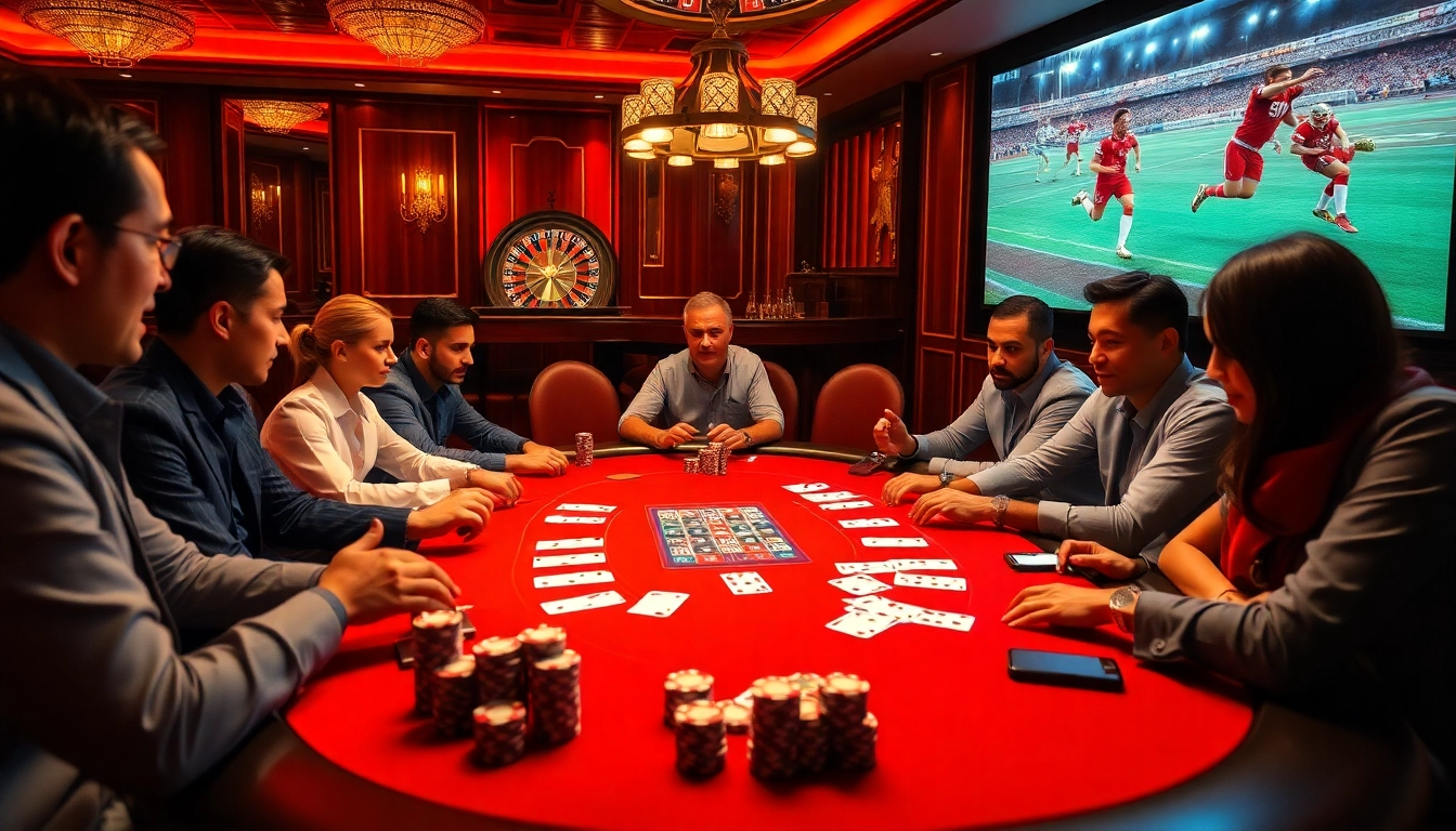 Engage with intense poker gameplay at LuongSonTV's upscale casino simulation.