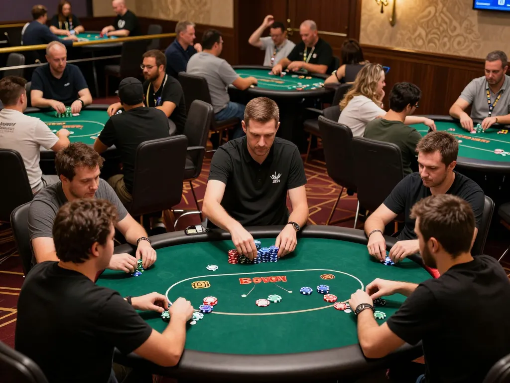 Trải nghiệm xem đá gà trực tiếp HD tại một giải đấu poker sôi động với gameplay tương tác và bầu không khí sống động.