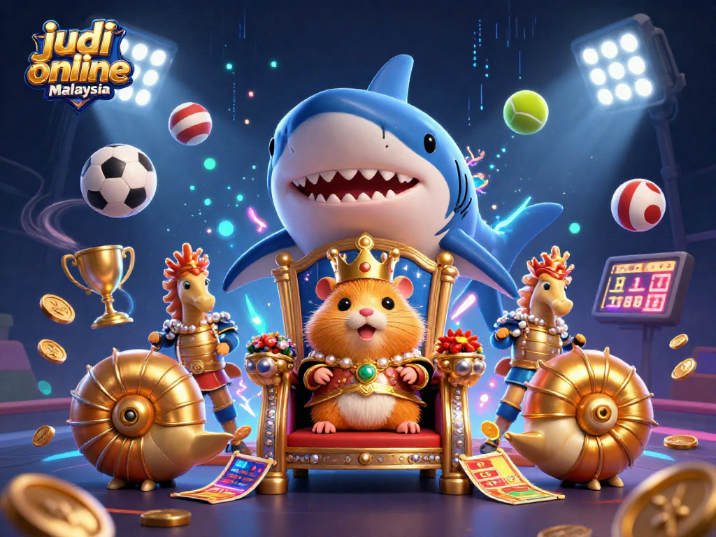 Mengalami judi online Malaysia dengan ilustrasi kasino 3D yang menakjubkan dan elemen sukan dinamik.