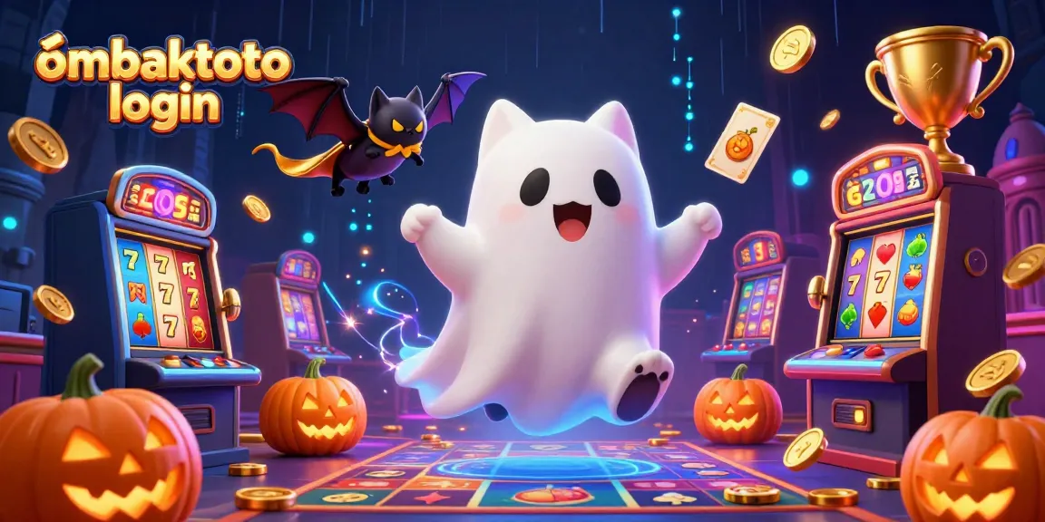 Engage in the excitement of ombaktoto login with this vibrant, high-energy 3D casino scene featuring lively characters.