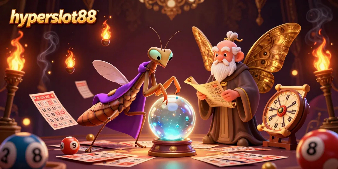 Experience the thrilling lottery draw with hyperslot88 in an imaginative 3D illustration featuring vibrant characters.