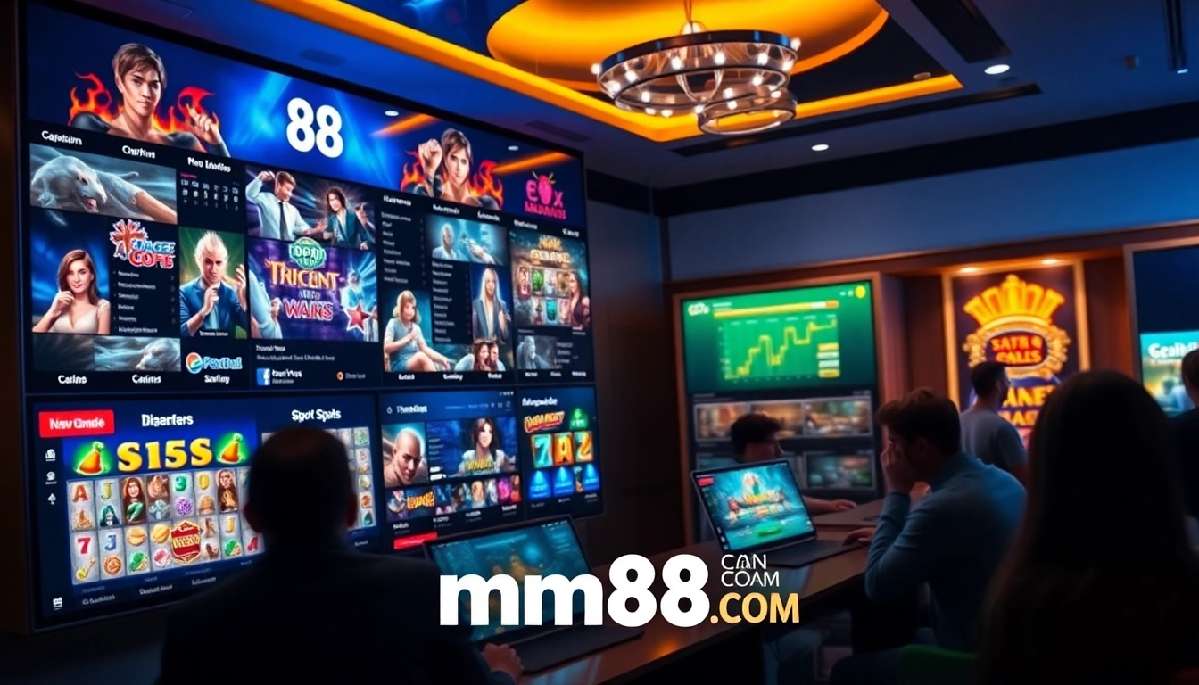 Exciting digital gaming interface featuring mm88 com's diverse betting options.