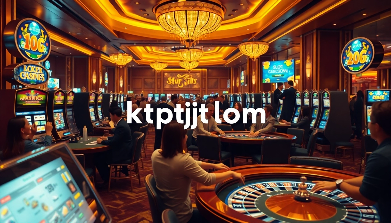 Experience the thrill of winning with kptjitu login as players engage with vibrant slot machines and tables.