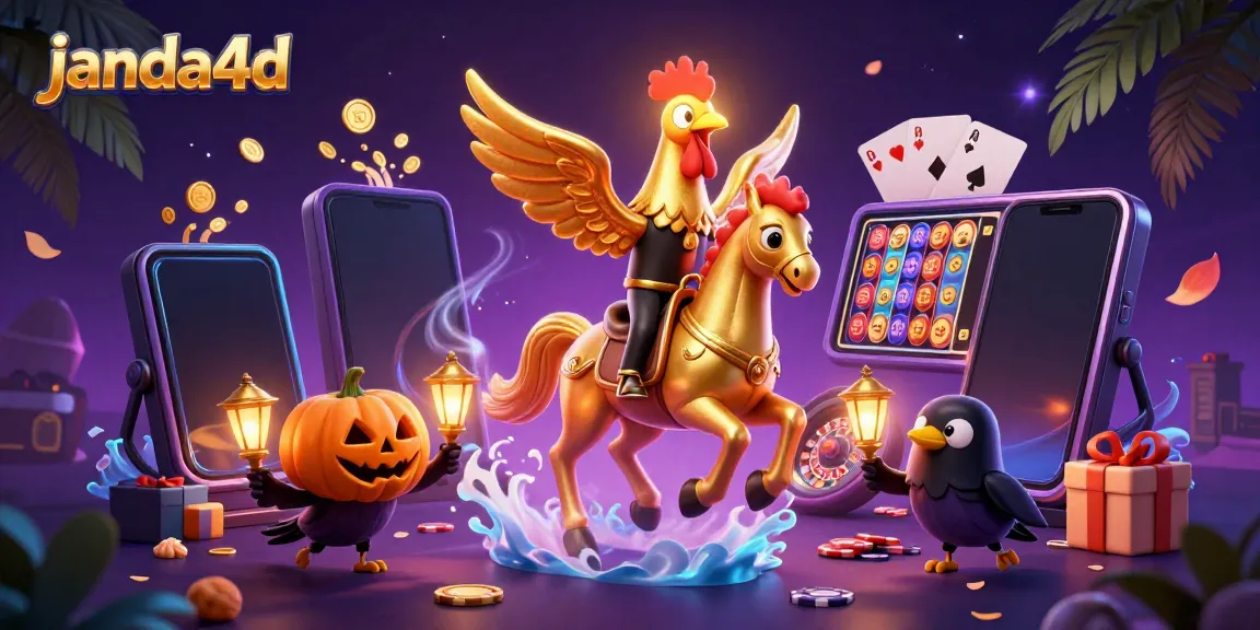 Permainan slot janda4d di kasino malam yang menampilkan karakter dan elemen menarik.