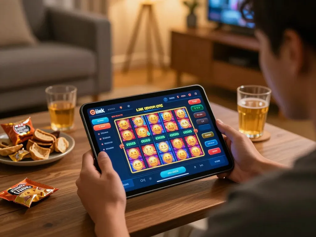 Engage with link gacor online slots in a cozy home gaming environment.