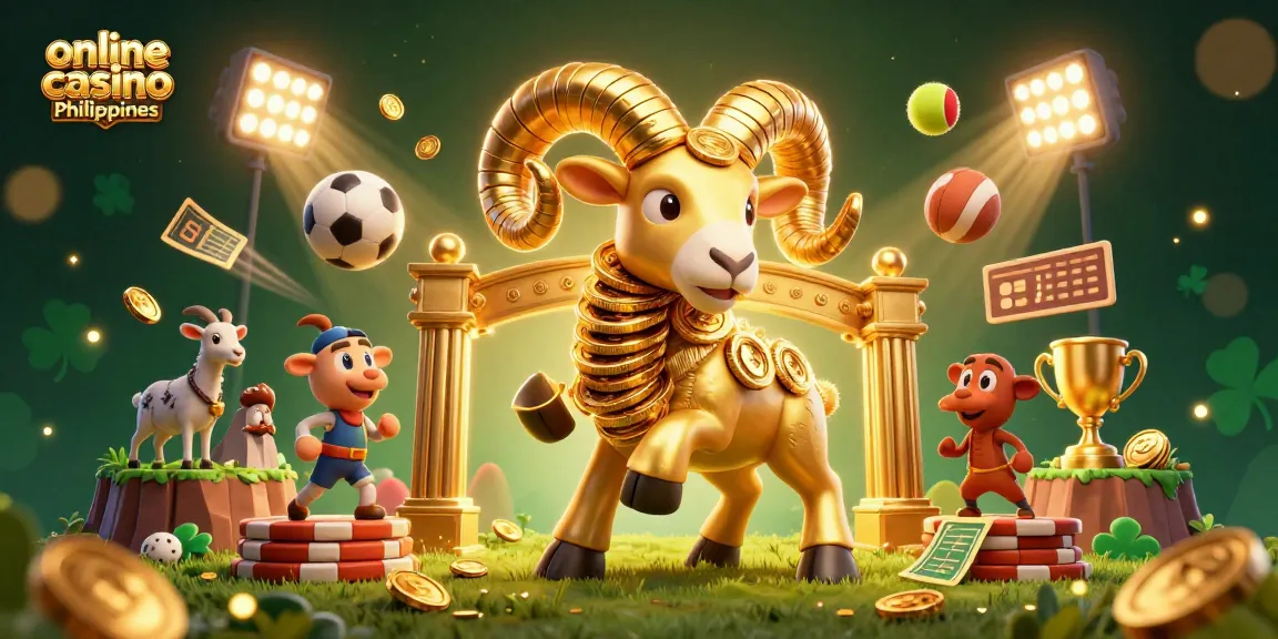 Experience the excitement of the online casino Philippines with a dynamic 3D illustration showcasing vibrant gaming elements.