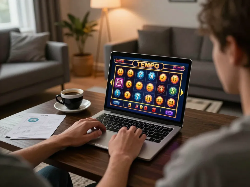 Player winning on Tempo 123 slot games with exciting online setup and cozy atmosphere.