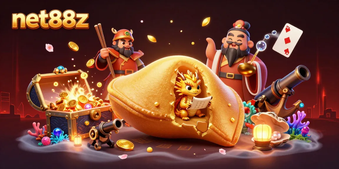 Experience the thrill of net88z with this vibrant casino scene full of fortune and gold.