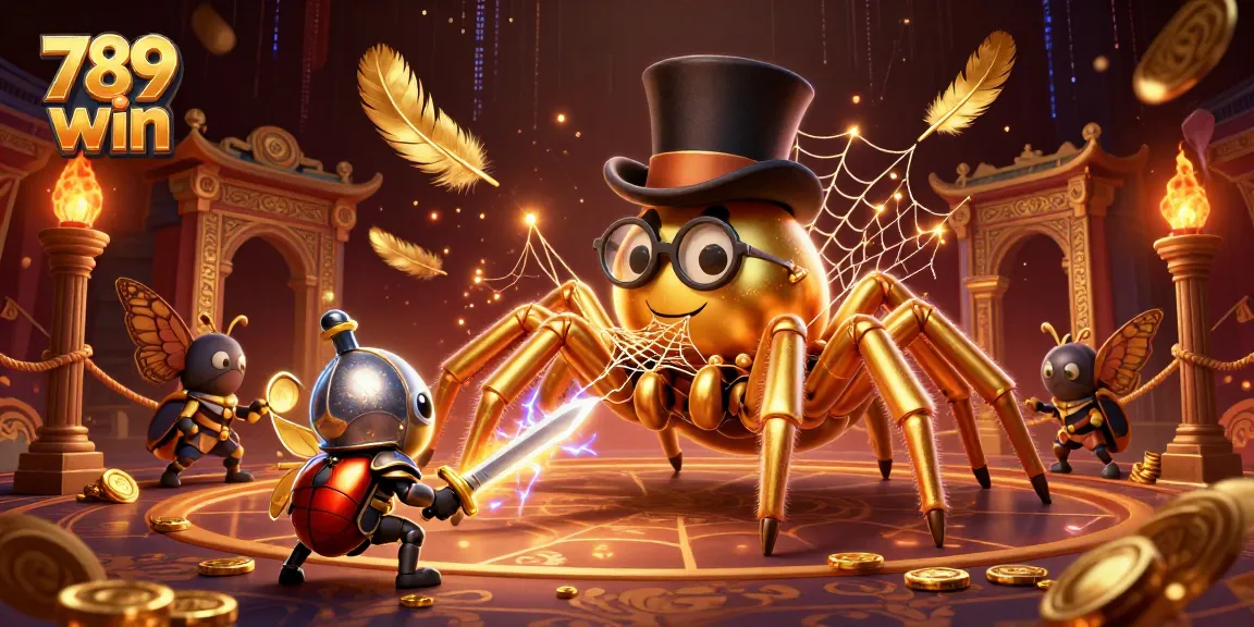Engage in 789 win's exciting online gaming world with a vibrant and interactive casino scene.