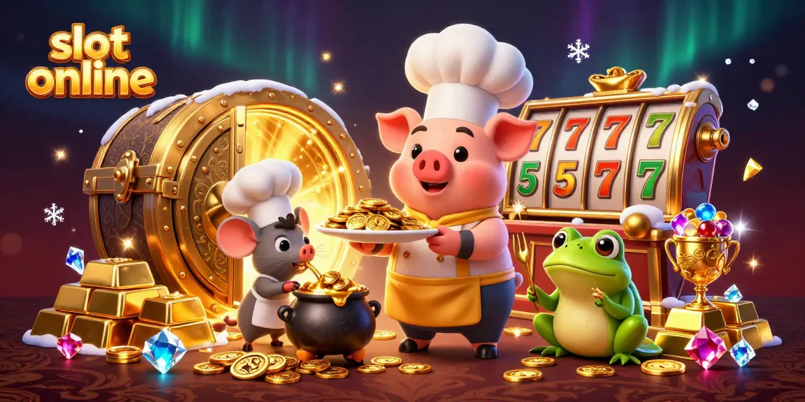 Immerse yourself in thrilling slot online adventures with vibrant cartoon characters and golden treasures.