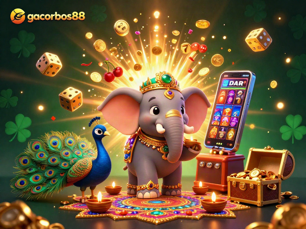 Experience gacorbos88 slot excitement with vibrant characters, jackpot thrills, and dynamic gameplay symbols.