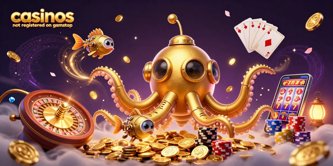Experience thrilling gameplay at casinos not registered on gamstop with vibrant 3D digital art showcasing excitement.