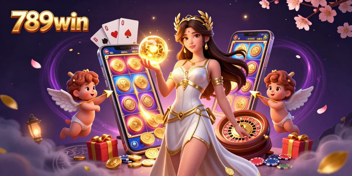Play slot games and explore 789win's stunning gaming experience in an enchanting 3D illustration.