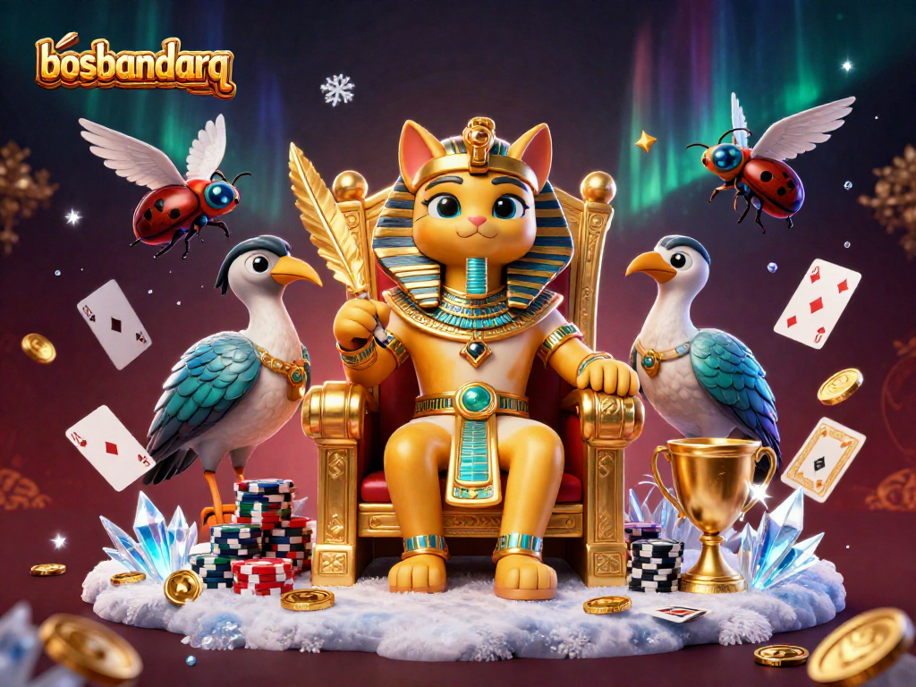 Engage with the exciting world of bosbandarq through vibrant poker gameplay, featuring dynamic characters and game elements.