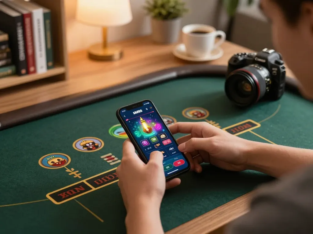 Engaging in MM88 online gaming with a smartphone for better betting strategies.