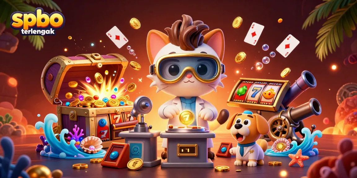 Experience thrilling adventures with spbo terlengkap as the mad scientist cat and lab assistant unveil winning slots and riches.